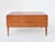 Mid-Century Modern Italian Desk with Red Glass Top in the style of Gio Ponti, Italy, 1950s For Sale - Image 3 of 11