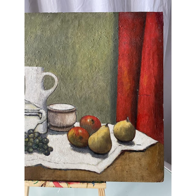 Khaki Clairet, Still Life, 1970s, Oil on Masonite For Sale - Image 8 of 10