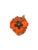 Mid 20th Century Vintage Potted Tole Red Poppy Flower / Floral Arrangement by Artist Helen Hornberger in an Antique Terracotta Pot For Sale - Image 5 of 9