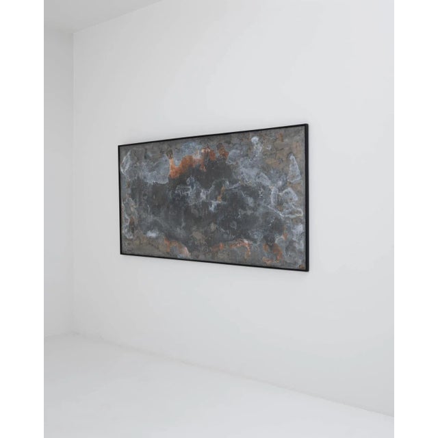 Abstract Metal Artwork in Wooden Frame For Sale - Image 12 of 13