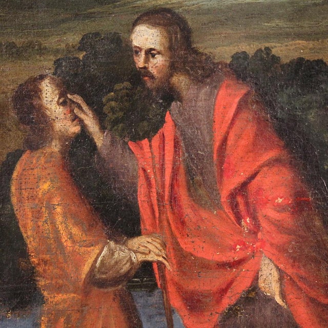 Healing of the Blind Man, 1670, Oil on Canvas For Sale - Image 3 of 16