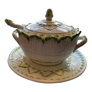 Mid Century Italian Pottery Tureen by Bassano