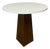 Tribeca Side Table Walnut and White Lacquer For Sale