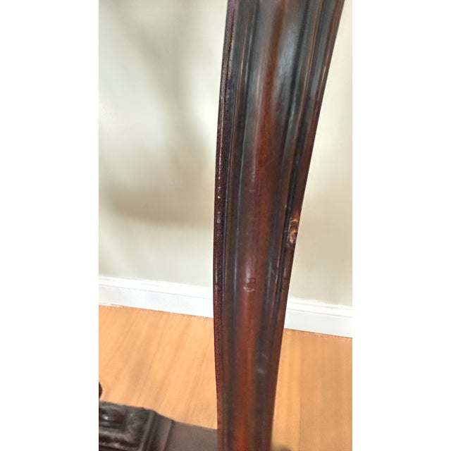 Set of Six Henredon Chippendale-Style Dining Chairs With Red Leather For Sale - Image 10 of 16