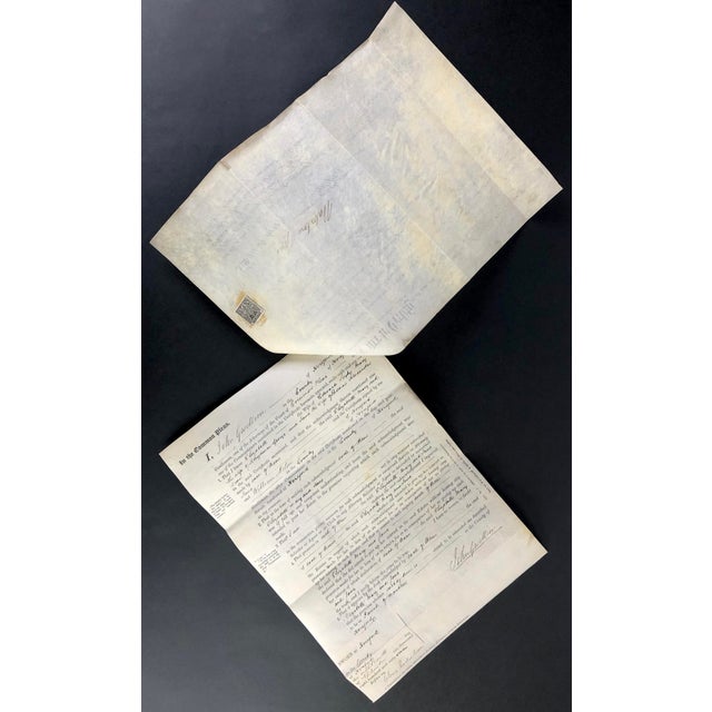 English 1867 English Document For Sale - Image 3 of 9