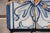 Baroque 18th Century Portuguese Set of Four Tiles Blue & White Floral Geometric Panel Antique Hand Painted For Sale - Image 3 of 10