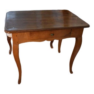 18th Century French Fruitwood Side Table in the Country Louis XV Style For Sale