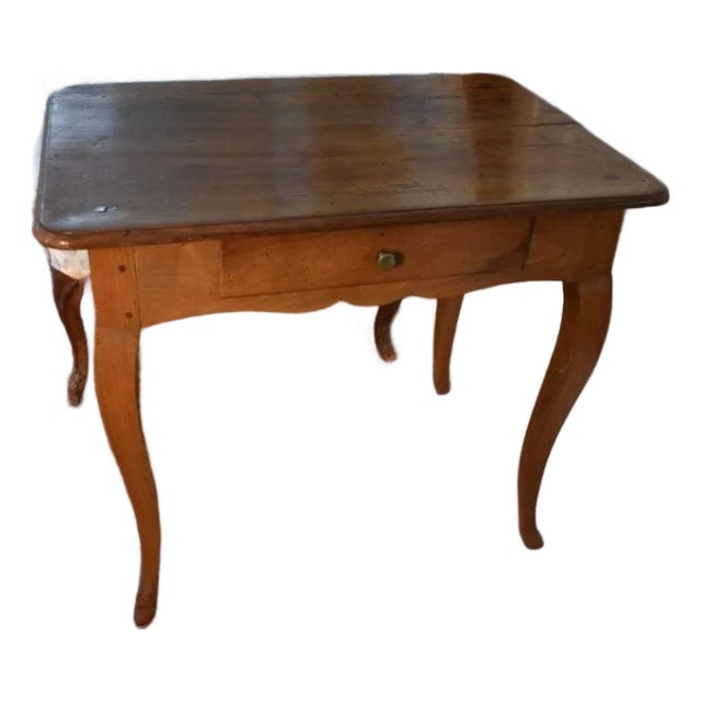 18th Century French Fruitwood Side Table in the Country Louis XV Style For Sale