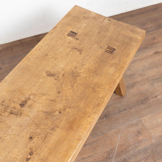 Wood Rustic 20th Century Narrow Coffee Table or Bench For Sale - Image 7 of 11