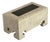 1980s Art Deco Revival Tessellated Stone & Greek Key Feet Box For Sale