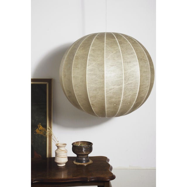 1960s Cocoon Création Pendant Lamp by Achille Castiglioni for Flos, 1960s For Sale - Image 5 of 11