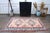 1970s Vintage Handmade Wool Cotton Pink Area Rug For Sale - Image 10 of 11
