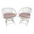 Two Matching Swivel, Ficks Reed Attributed Chairs For Sale