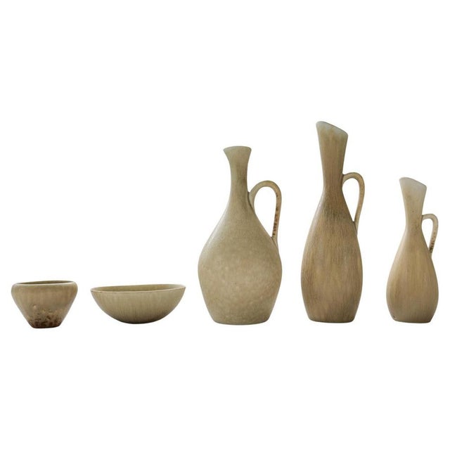 Mid-Century Modern Vessels attributed to Carl-Harry Stålhane for Rörstrand, Sweden, 1950s, Set of 5 For Sale - Image 13 of 13