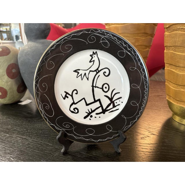 1990s Vintage Rooster Plate by Javier Mariscal, 1990s For Sale - Image 5 of 8