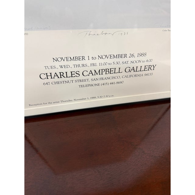 1980s Wayne Thiebaud Poster Print for Art Show, Signed For Sale - Image 5 of 12