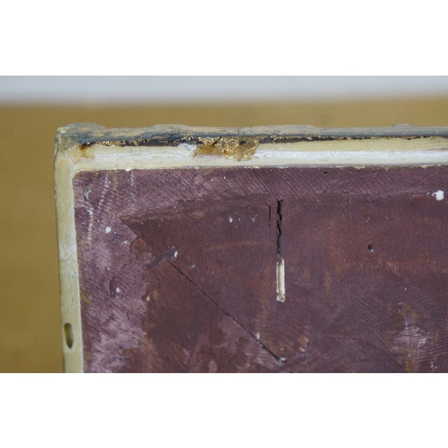 Black Late 20th Century Portrait of Queen Mariana of Austria Oil Painting After Diego Velazquez 28" For Sale - Image 8 of 12