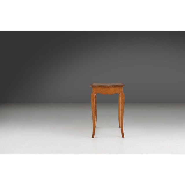 Mid-Century Oak Side Table, Belgium, 1950s For Sale - Image 6 of 12
