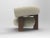 Contemporary Cassette Armchair in Outdoor Talea Linen Fabric and Smoked Oak by Alter Ego for Collector For Sale - Image 3 of 6