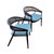 Mid 20th Century Vintage James Mont Side Chairs - Pair For Sale - Image 5 of 7