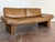 Mid-Century Modern Vintage 1980's Italian Leather Postmodern Sofa For Sale - Image 3 of 9