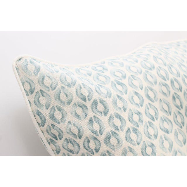 Seafoam Linen Ogee Blocked Pillows A Pair Chairish