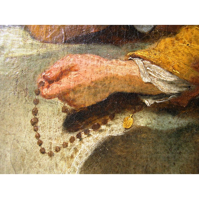 Bassano School Artist, Saint Roch of Montpellier, 1700s, Oil Painting on Canvas, Framed For Sale - Image 8 of 16