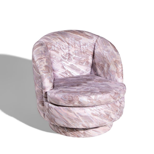 Milo Baughman for Thayer Coggin Mid Century Swivel Tilt Lounge Chairs - Pair For Sale - Image 12 of 13