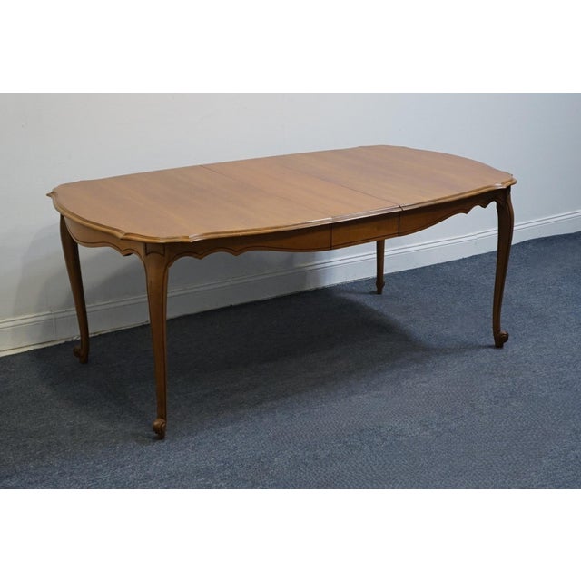 BROYHILL FURNITURE Solid Hard Rock Maple Country French Provincial Dining Table 30" High 62" Wide 39.25" Deep 1 Leaf:...