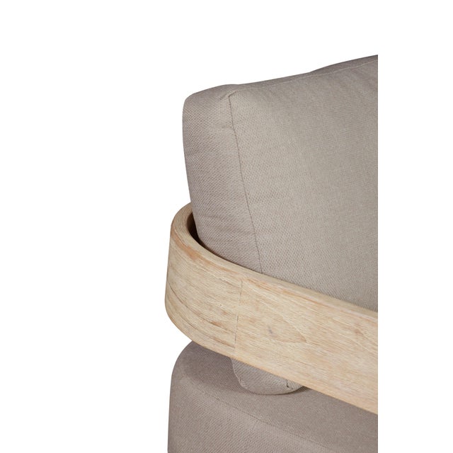 Wood Paradiso Outdoor Sofa Set White Wash For Sale - Image 7 of 18