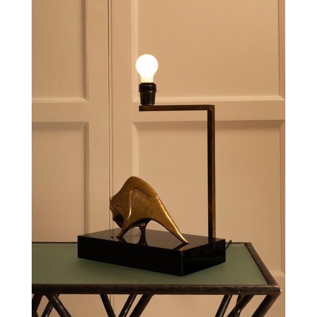 Metal Lamp attributed to Mauro Manetti, 1960s For Sale - Image 7 of 9