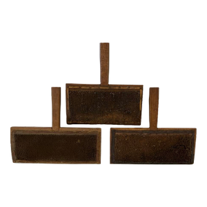 Set of 3 Antique Wool Combs / Carding Tools – Primitive 19th Century Textile Tools