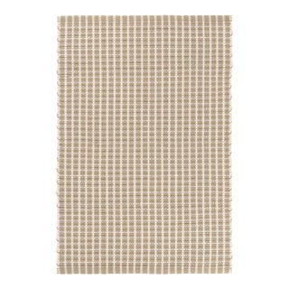 Dash & Albert by Annie Selke Gridiron Wheat Indoor/Outdoor Rug, 8' x 10' For Sale