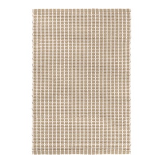 Dash & Albert by Annie Selke Gridiron Wheat Indoor/Outdoor Rug, 8' x 10' For Sale