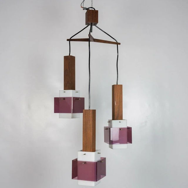 Vintage 3-Light Ceiling Lamp from Guzzini, 1960s For Sale - Image 12 of 12