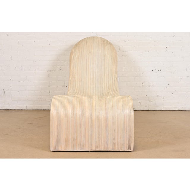 Betty Cobonpue Sculptural Split Reed Rattan Chaise Lounge For Sale In South Bend - Image 6 of 11