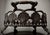 Late 20th-Century Regency-Inspired Iron & Steel Scallop Shell Centerpiece Gallery Oval Tray For Sale - Image 9 of 16