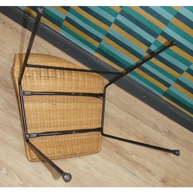 Basket Chairs in Rattan and Metal from Gian Franco Legler, 1950s, Set of 2 For Sale - Image 15 of 15