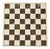 Vintage Mid Century Modern Mosaic Brown Marble Stone Chess Game Checkerboard For Sale
