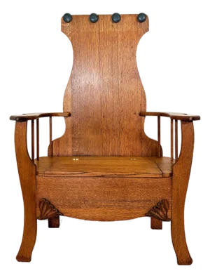 Antique Victorian Oak Hall Bench