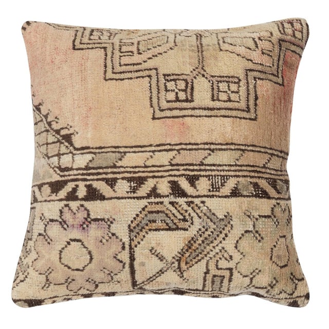 Traditional 20"x20" SET OF 2 - Handmade Rug Cushion Covers. A pair of Lace Pillow Covers For Sale - Image 3 of 4