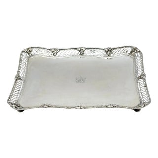 Tiffany & Co. Sterling Tray Grape & Vine Design Influences Paulding Farnham For Sale