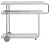 Ok! White Cocktail Serving Bar Trolley in Chromed Finish from BD Barcelona For Sale