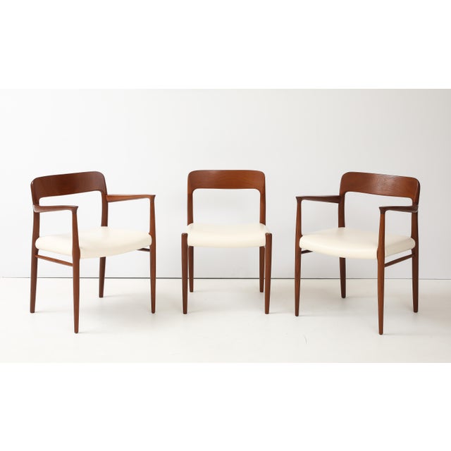 Niels Otto Moller Model 77 & 56 Teak Dining Chairs Set of 10 For Sale - Image 11 of 18