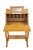 Victorian Antique Victorian Petite Oak Mirrored Slant Top Secretary Ladies Writing Desk For Sale - Image 3 of 14