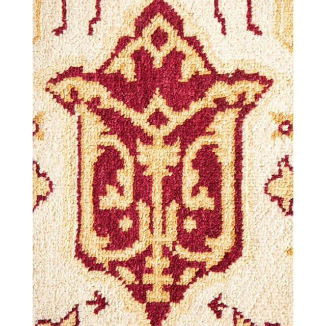 Traditional Eclectic, One-of-a-Kind Hand-Knotted Area Rug in Ivory, 9' 0" x 11' 7" For Sale - Image 3 of 8