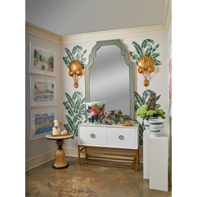 Contemporary Radison Mirror - Mint Green For Sale - Image 3 of 3