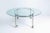 Modernist Glass and Steel Occasional Table on Castors, Italy, 1970s For Sale - Image 6 of 7