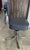 Vintage Swivel Office Chair in Grey Chrome Faux Leather in the style of Roneo, 1950s For Sale - Image 4 of 18