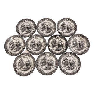 Royal Stafford Harvest Scene Dinnerware - Set of 10 Plates For Sale